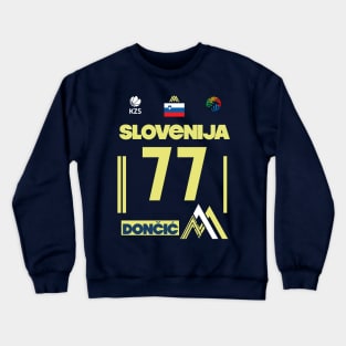 Luka Doncic Slovenija Fan Design Crewneck Sweatshirt